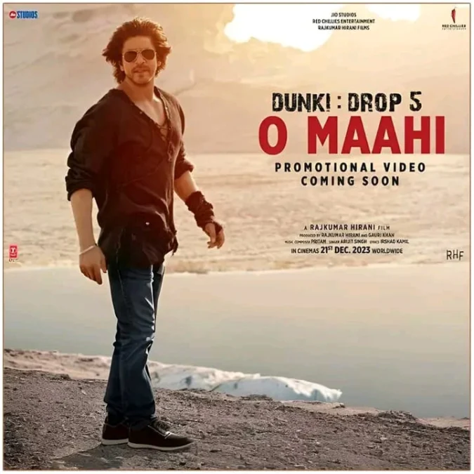 Dunki Drop 5 : Lagu Terbaru Shah Rukh Khan O Maahi dirilis