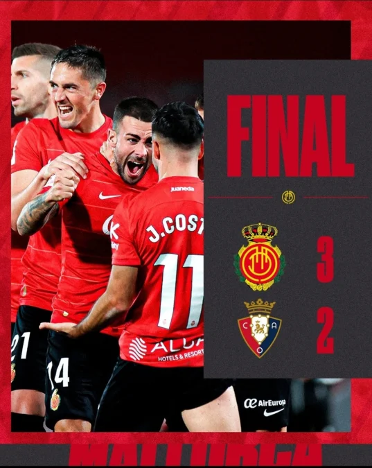 Hasil Mallorca vs Osasuna