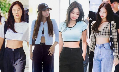 outfit crop top ala idol kpop