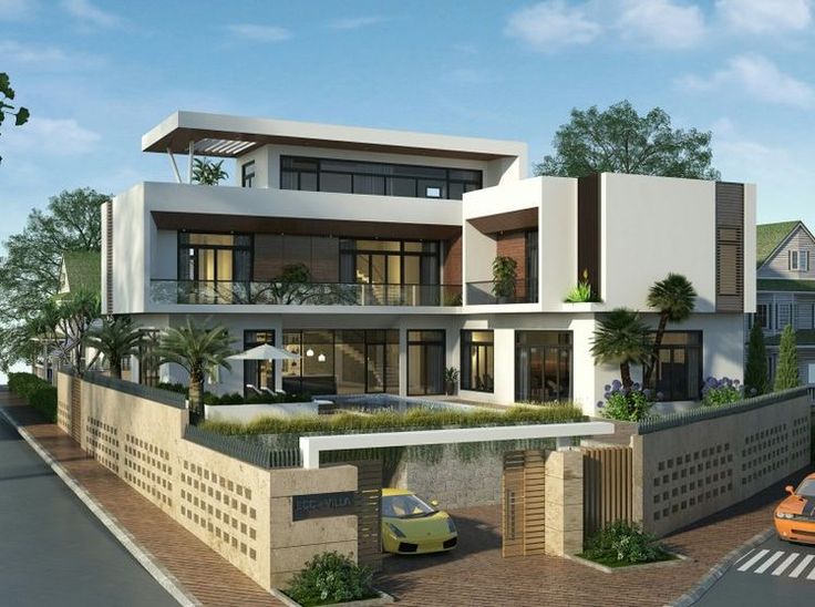 desain rumah modern tiga lantai