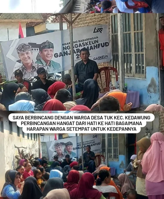 Walikota Cirebon periode 2018-2023, yang juga Caleg PDI Perjuangan Jabar VIII turun sosialisasi di desa Tuk, Kedawung. FOTO: TANGKAPAN LAYAR INSTAGRAM NASHRUDIN AZIS