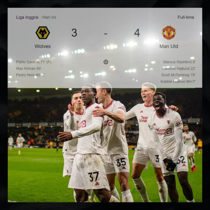 Hasil Wolverhampton vs Manchester United di Premier League 2023/2024: Manchester United Menang Dramatis di Penghujung Babak Kedua Hasil Wolverhampton vs Manchester United di Premier League 2023/2024