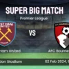 Premier League 2023/2024 West Ham United vs Bournemouth