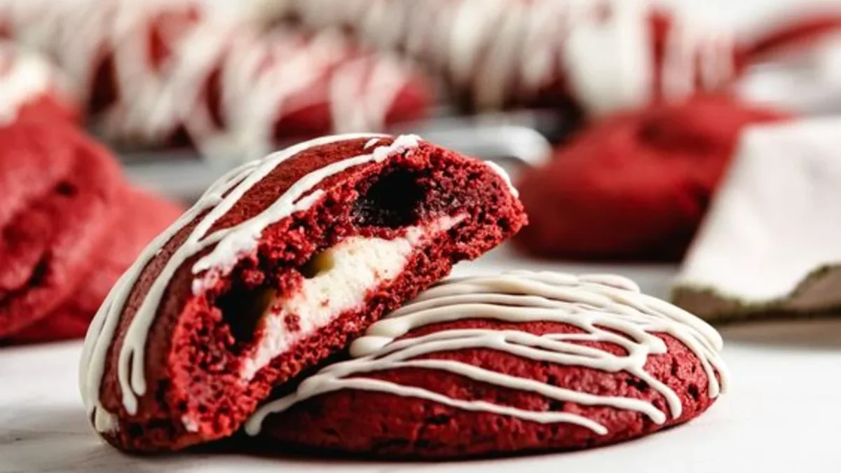 Resep Red Velvet Cookies Cream Cheese Tanpa Mixer, Cookies Enak dan Mudah Dibuat!