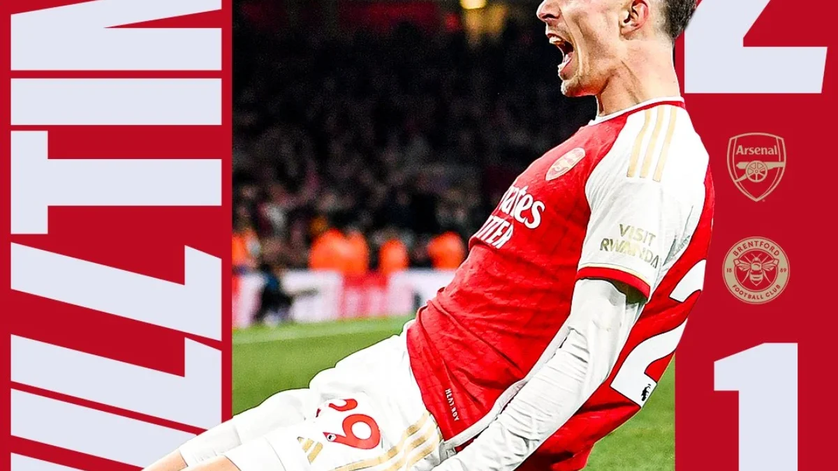 Hasil Arsenal vs Brentford di Premier League 2023/2024: Arsenal Pimpin Klasemen Sementara