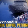 Agak Laen! Mudik Gratis Naik Kapal Perang, Cek Jadwal dan Persyaratan Disini