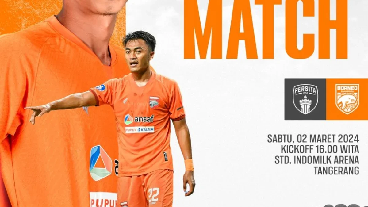 Persita vs Borneo FC di BRI Liga 1 2023/2024