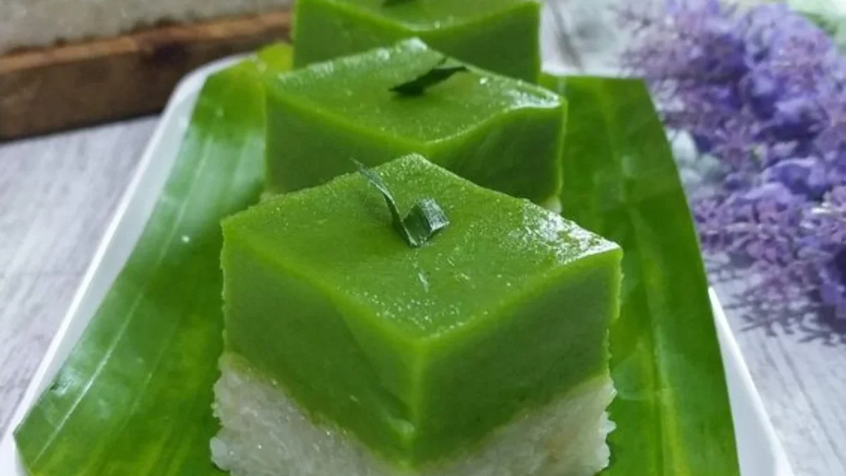 Resep Kue Talam Pandan Tepung Beras, Enak dan Lembut Bikin Sekali Makan Langsung Ketagihan!