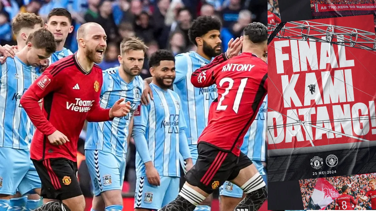 Hasil Semifinal Piala FA 2024 Coventry City vs Manchester United Manchester United Lolos ke Final Piala FA