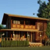 Inspirasi Model Rumah Bambu Sederhana yang Menghadirkan Keindahan Alam dalam Desain Minimalis