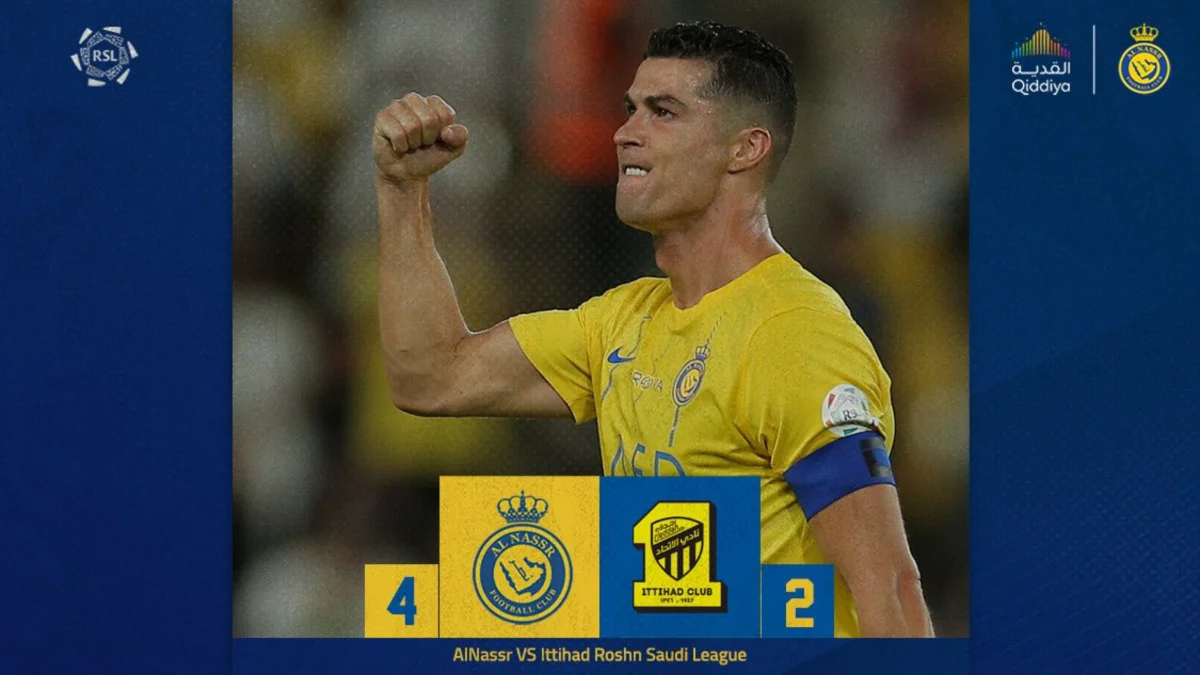 Cristiano Ronaldo Cetak Rekor usai Cetak Gol di Pertandingan Al Nassr vs Al Ittihad Tadi Malam