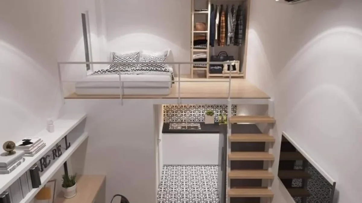 Inspirasi Desain Kamar Kost Mezzanine Modern dan Kekinian untuk Anak Muda