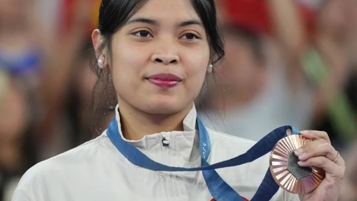 Atlet Bulutangkis Gregoria Mariska Tunjung Mendapatkan Medali Perunggu di Olimpiade Paris 2024