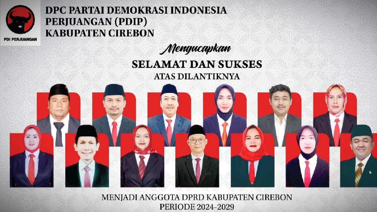 50 Anggota Dewan Kabupaten Cirebon Dilantik Hari Ini, PDIP Dominasi Kursi DPRD Kabupaten Cirebon