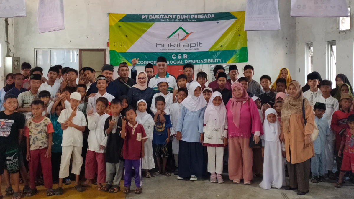 PT Bukitapit Bumi Persada Salurkan CSR untuk 100 Anak Yatim di Kota Cirebon,Eti Herawati Turut Hadir