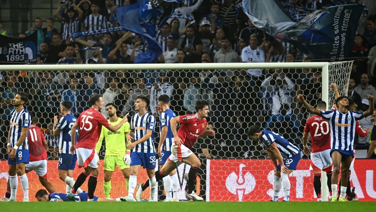 Maguire Cetak Gol di Pertandingan Porto vs Manchester United