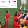 Hasil China vs Indonesia: Meski Kalah dari China, Skuad Garuda Tetap Pantatin Mereka