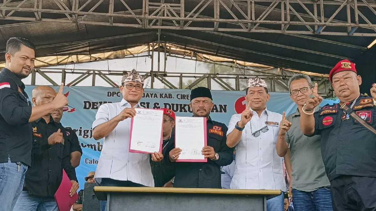 DPC GRIB Jaya Kabupaten Cirebon Deklarasi Dukungan ke Pasangan Rahim di Pilkada Kabupaten Cirebon 2024