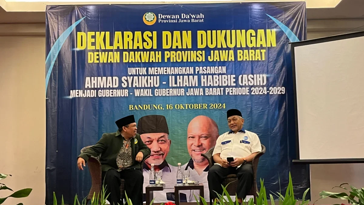 Deklarasi Dukungan, DDII Jabar Siap Kawal Kemenangan ASIH di Pilkada 2024