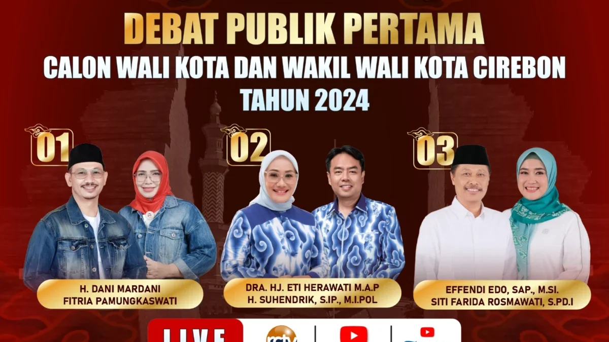 Debat Perdana Pilwalkot Cirebon 2024 Diwarnai Antusiasme Ratusan Pendukung