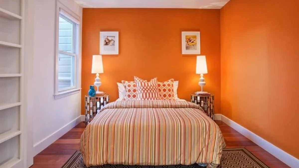 Inspirasi Desain Cat Kamar Warna Orange yang Menarik