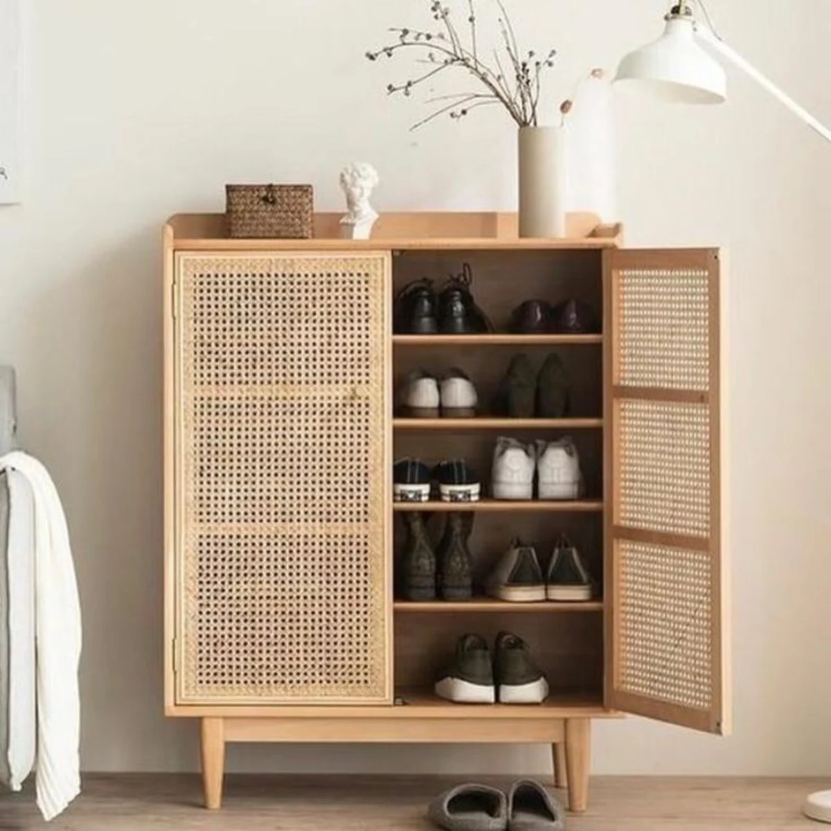 Bench Dan Rak Ide Model Rak Sepatu Kayu dengan Dudukan Bench, Bikin Rumah Lebih Rapi ...