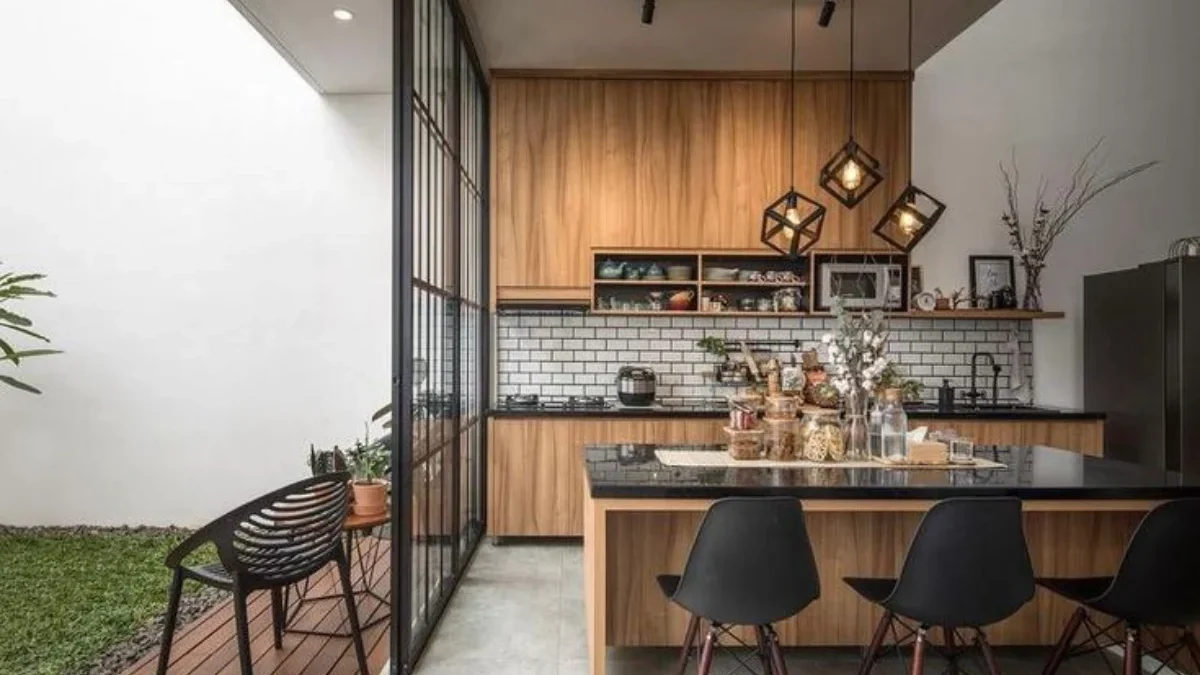 Inspirasi Desain Dapur Minimalis Terbuka yang Memukau, Memasak Sambil Menikmati Keindahan Taman yang Asri!