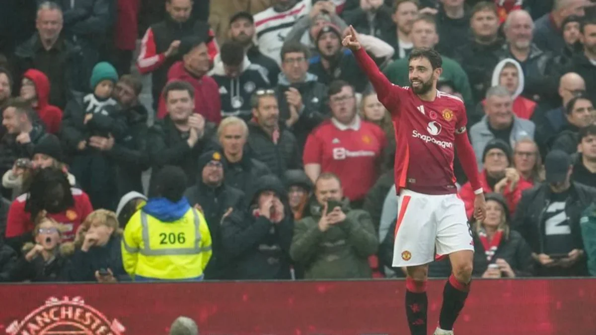 Bruno Fernandez Menjadi MOTM di Laga Manchester United vs Leicester City 