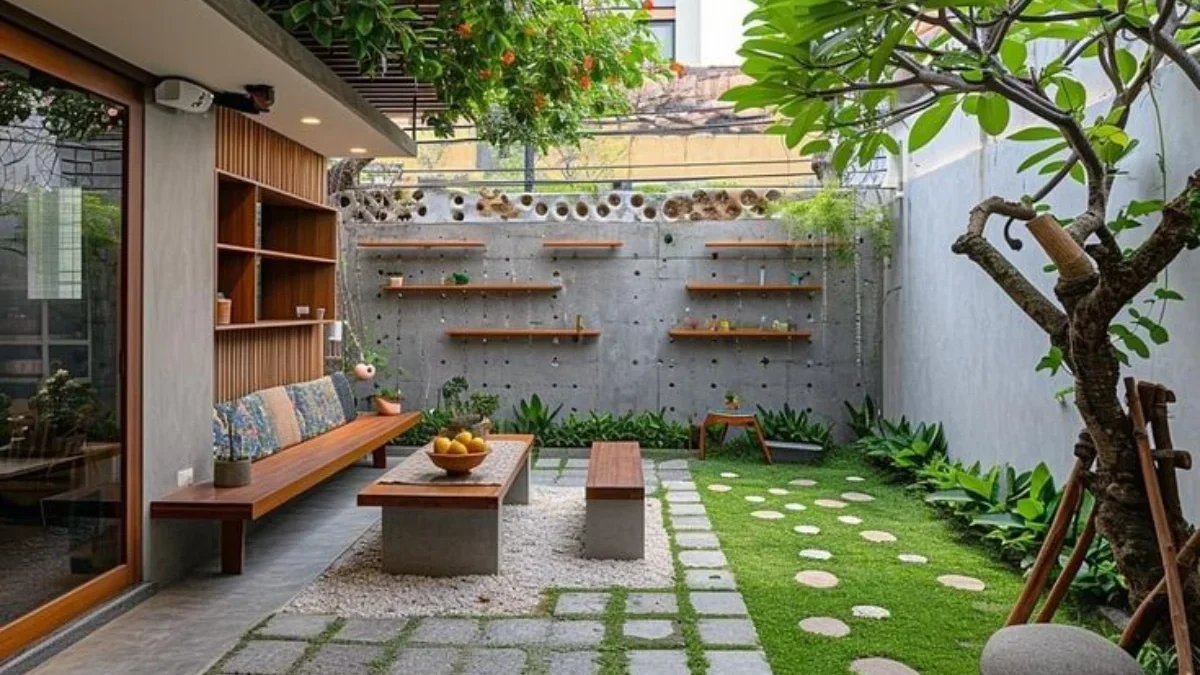 Ide Desain Dapur dan Taman Belakang Rumah Minimalis yang Memukau