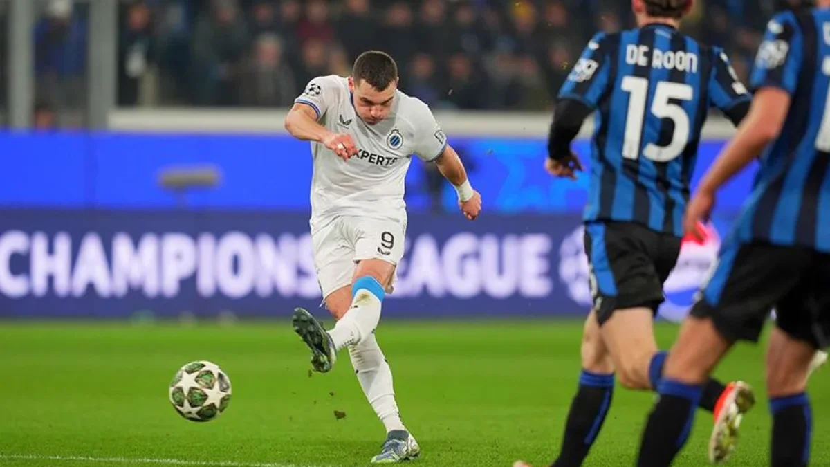 Hasil Liga Champions Atalanta vs Club Bruge, Club brugge menang dengan Skor 1-3 (Agg. 2-5)