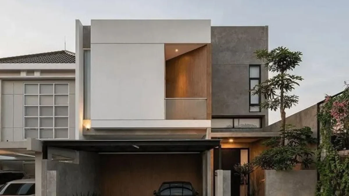 Inspirasi Desain Rumah Minimalis 2 Lantai Tampak Depan yang Modern dan Elegan  