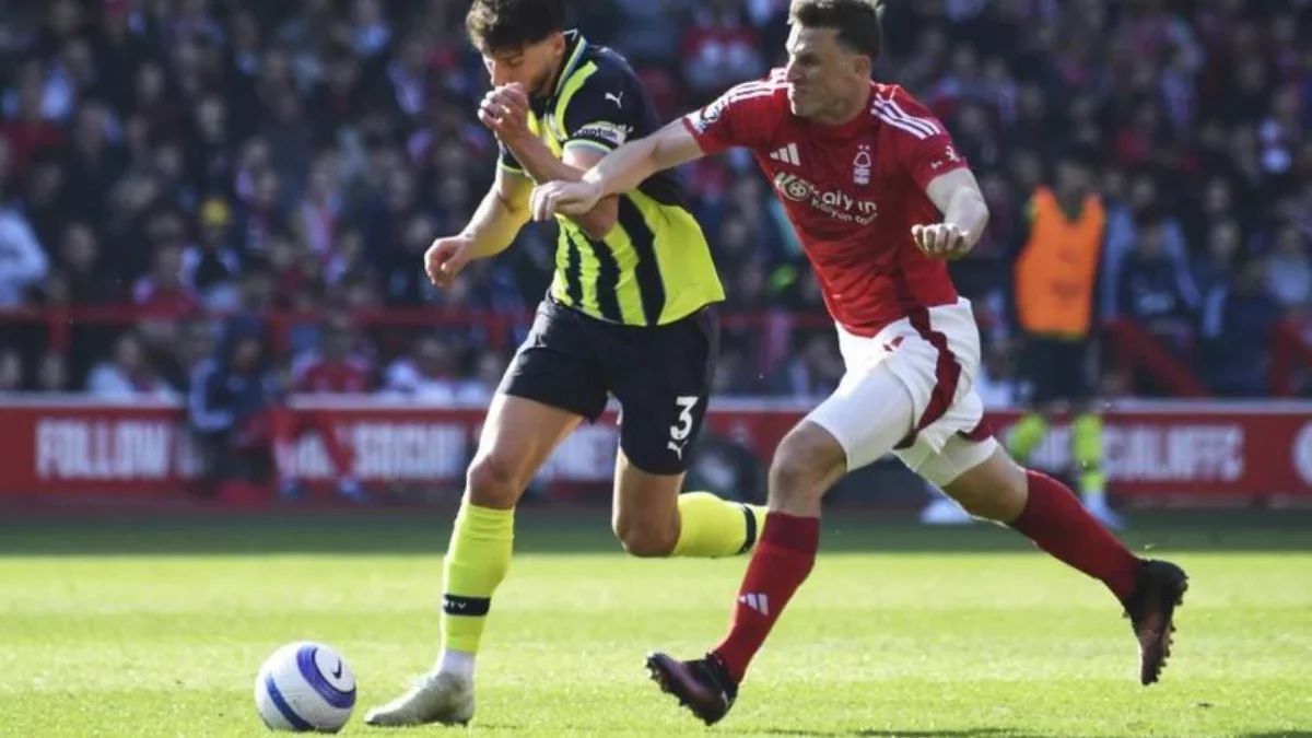 Hasil pertandingan Nottingham forest vs Manchester City,