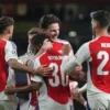 Liga Champions, Hasil pertandingan PSV Eindhoven vs Arsenal, Skor imbang 2-2 (Agg. 9-3)