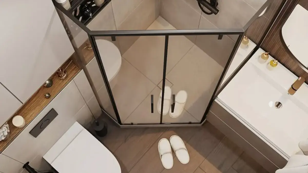 Inspirasi Desain Kamar Mandi Minimalis dengan Bathtub dan Shower yang Elegan
