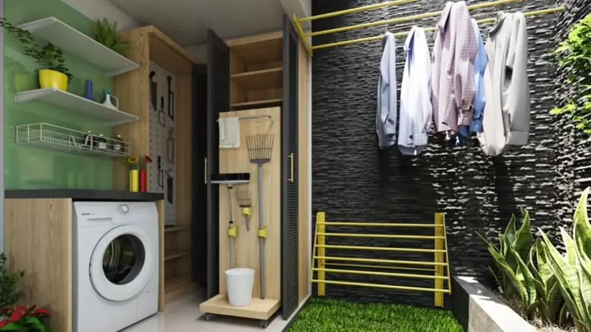 Inspirasi Desain Ruang Cuci danJemur di Lantai 2 yang Menarik dan Nyaman