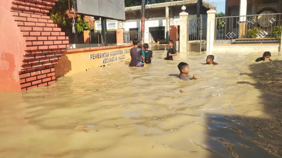 Empat Desa di Kecamatan Waled Kabupaten Cirebon Terendam Banjir, Warga Mengeluh Jadi Langganan Tanpa Solusi