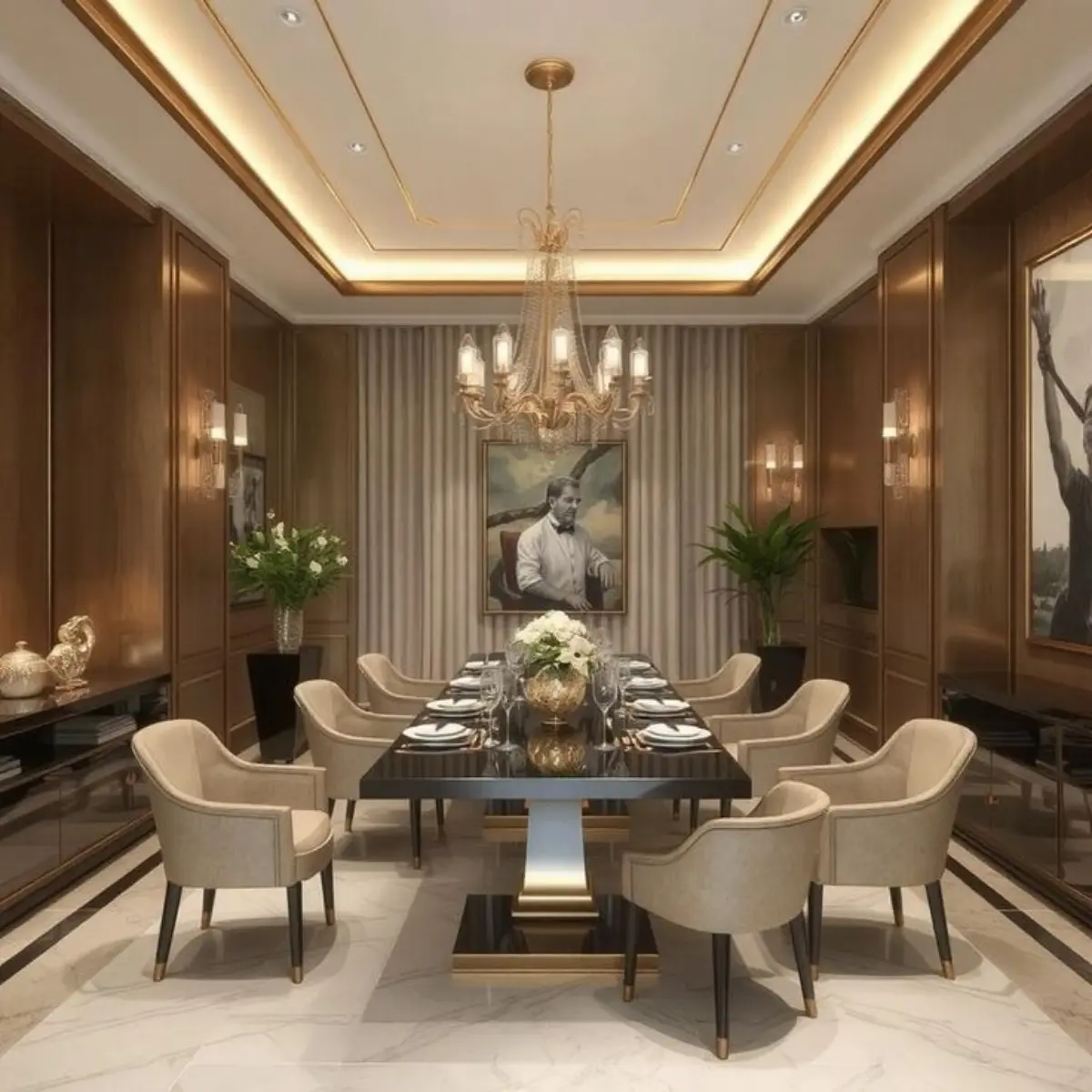 Inspirasi Desain Ruang Makan yang Elegan dan Mewah, Ciptakan Moment ...