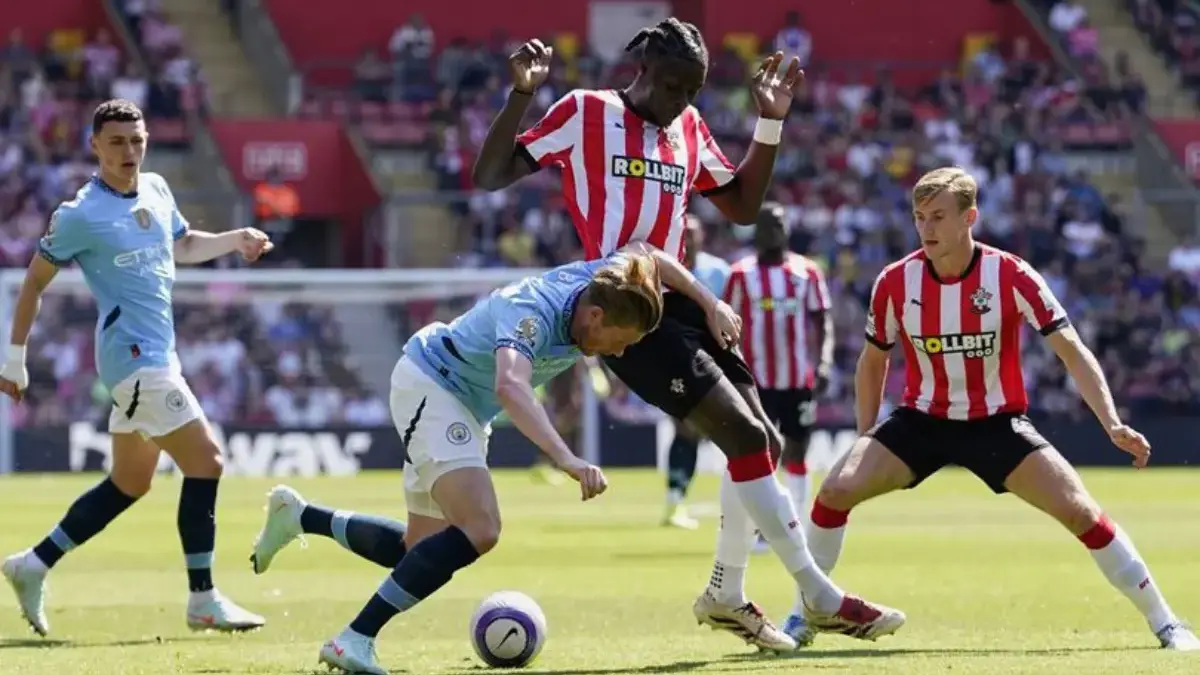 Hasil pertandingan Southampton vs Manchester City