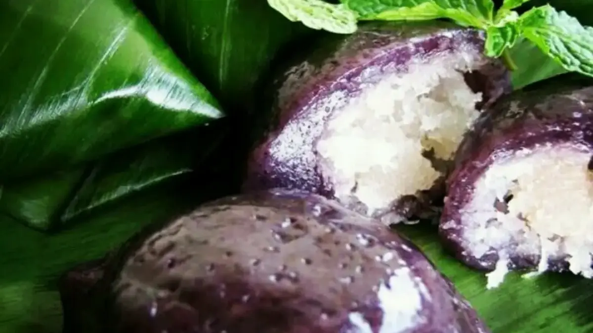 Resep Koci Ubi Ungu, Kue Tradisional dengan Isian Kelapa Manis dan Gula Merah