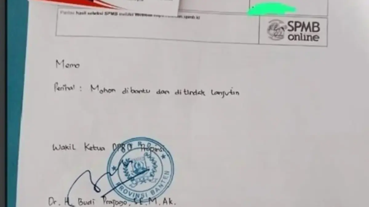 Wagub Banten Nilai Praktik Titip-Menitip Siswa sebagai Hal Wajar, Ini Penjelasannya