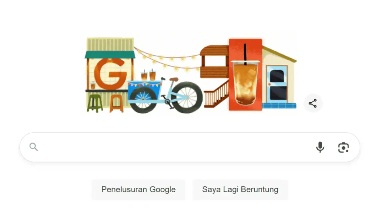 Google Bikin Heboh! Tiba-Tiba Ada Gerobak Kopi Susu Gula Aren di Halaman Utama, Ada Apa?