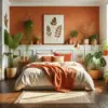 10 Desain Kamar Nuansa Orange Ini Bikin Betah dan Auto Estetik! Nomor 8 Tampilannya Mewah Banget