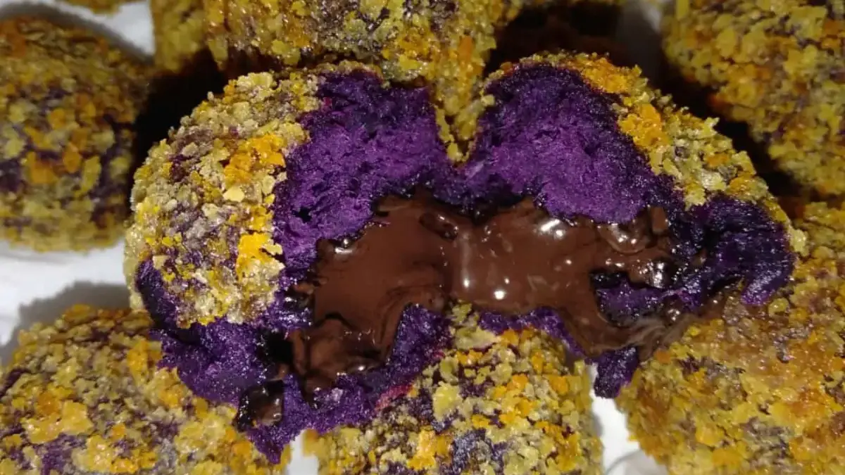 Resep Bola-bola Ubi Ungu Isi Coklat Ala Rumahan