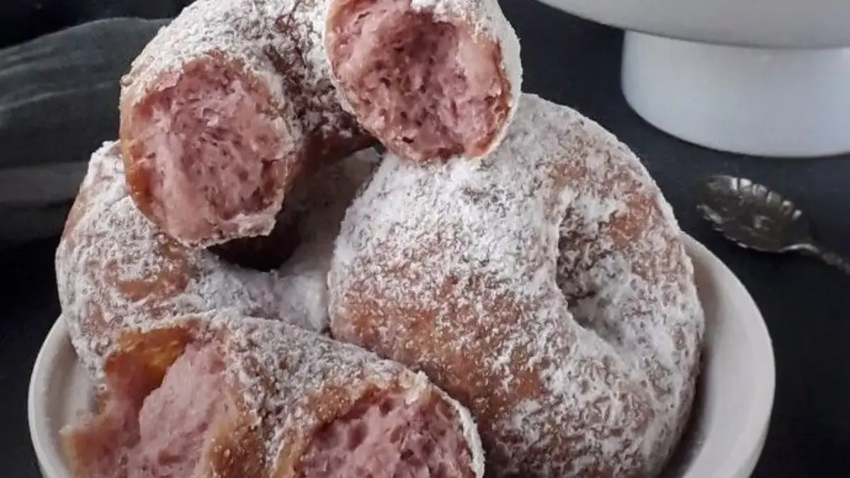 Cara Membuat Donat Ubi Jalar Ungu Lembut dengan Taburan Gula 