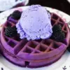 Resep Waffle Ubi Jalar Ungu Renyah dan Lembut dengan Taburan Gula Halus