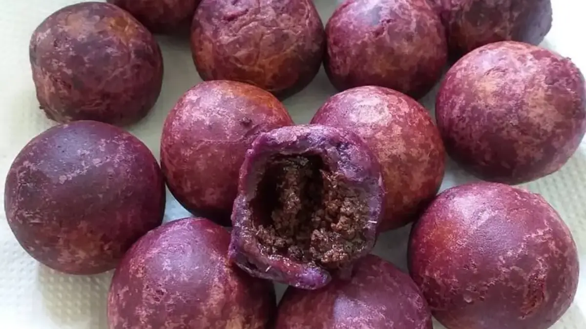 Resep Kue Bola-Bola Ubi Ungu Tradisional, Camilan Renyah di Luar dan Kenyal di Dalam yang Wajib Dicoba