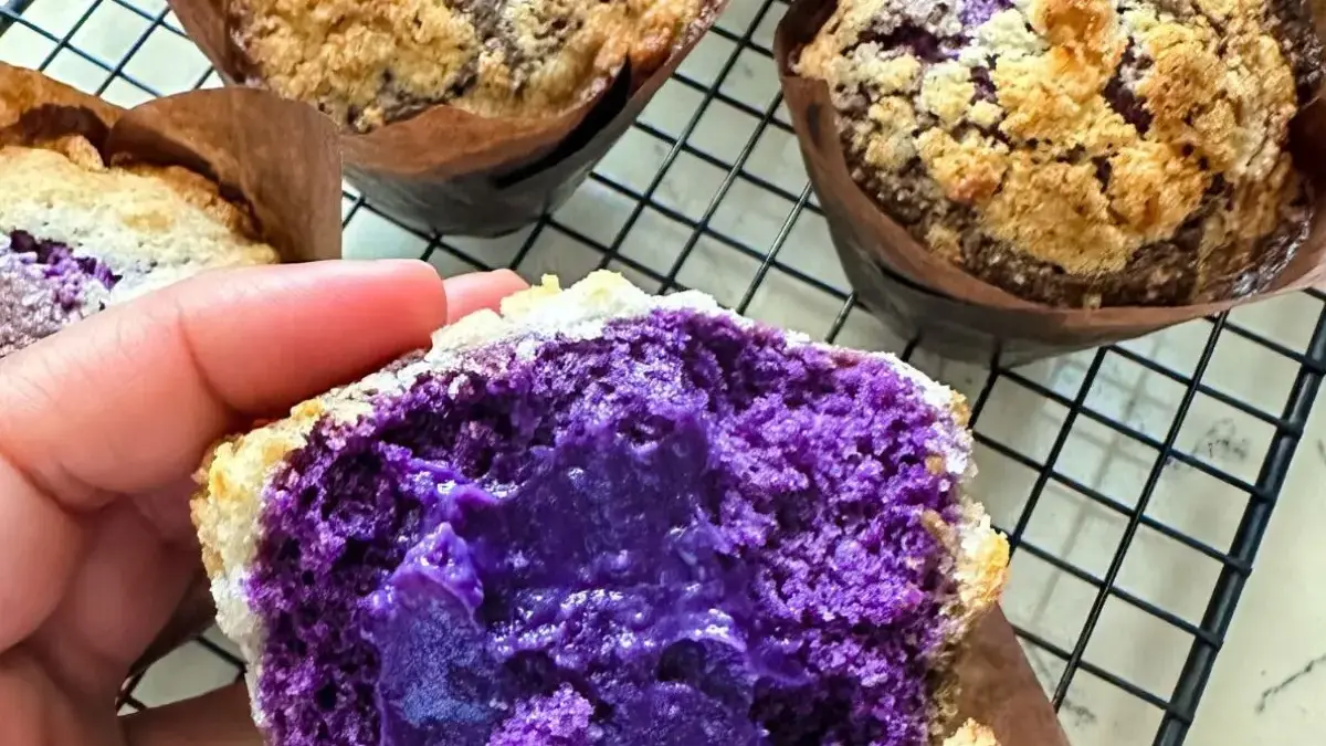 Resep Muffin Ubi Jalar Ungu dengan Taburan Almond yang Lezat, Sehat dan Mudah Dibuat di Rumah