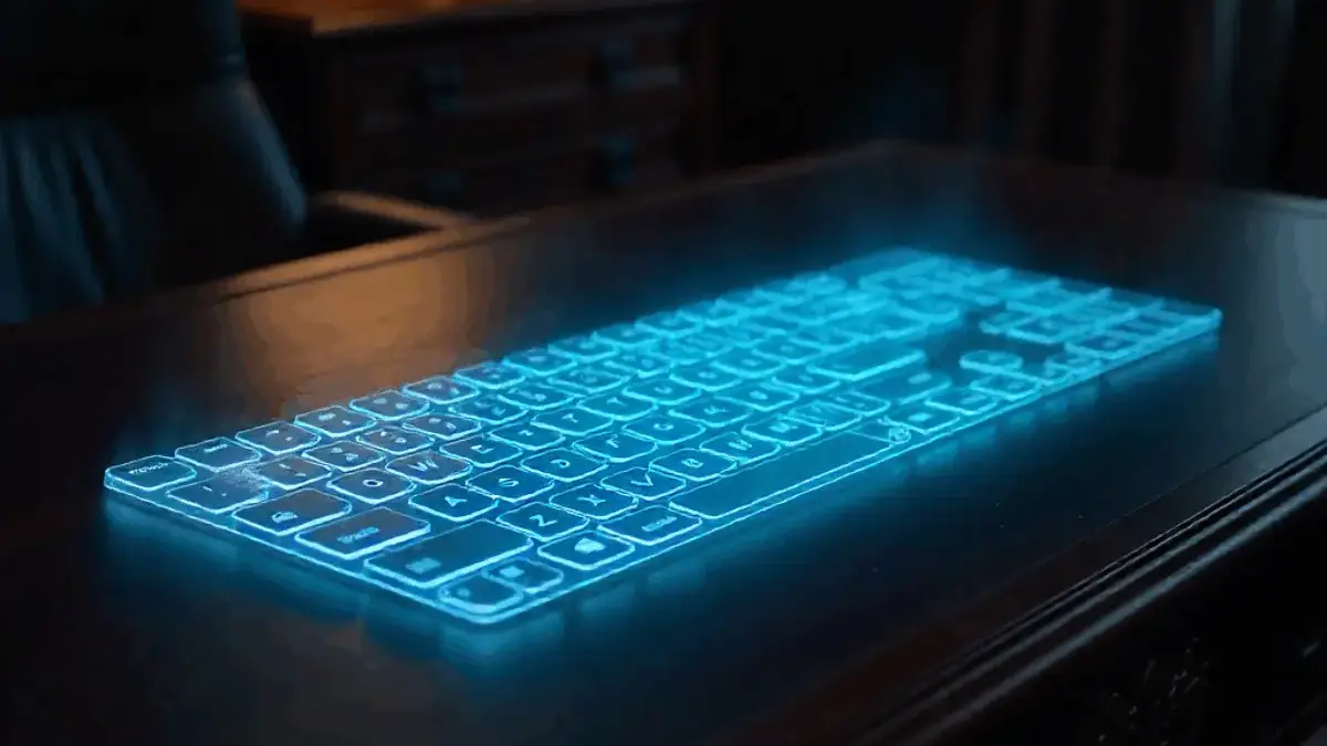 Keyboard Hologram Mulai Diproduksi, Mengetik di Meja Kosong Jadi Kenyataan