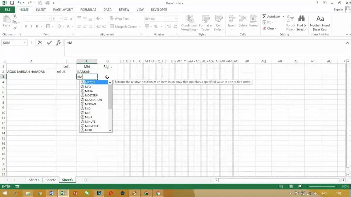 Cara Menggunakan Fungsi LEFT dan RIGHT di Excel untuk Mempermudah Pengolahan Data