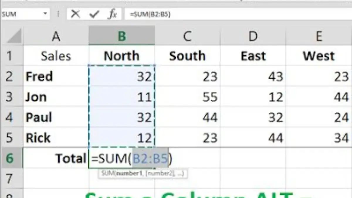 Cara Menggunakan Fungsi SUM di Excel untuk Menjumlahkan Data dengan Mudah 